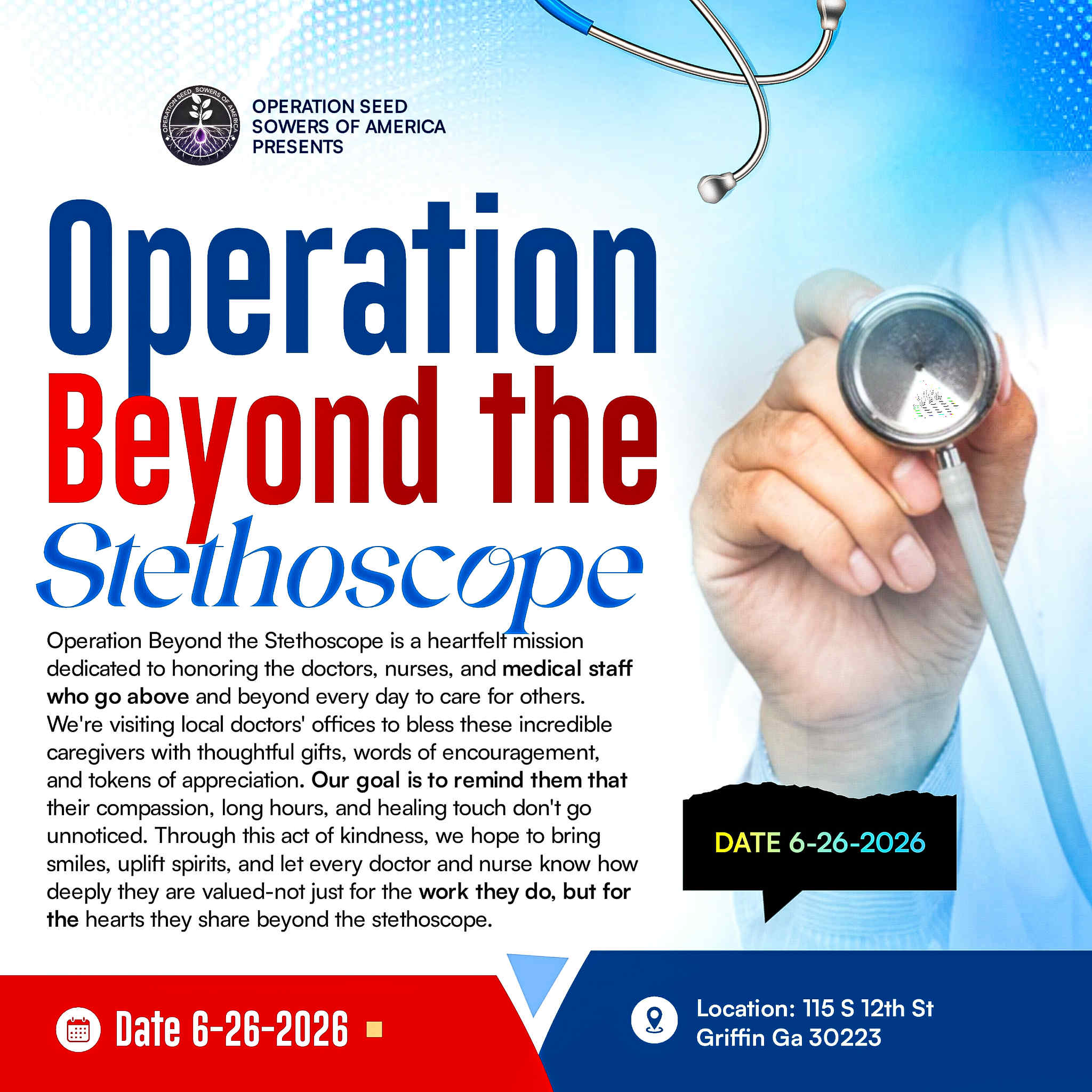 Operation: Beyond the Stethoscope flyer