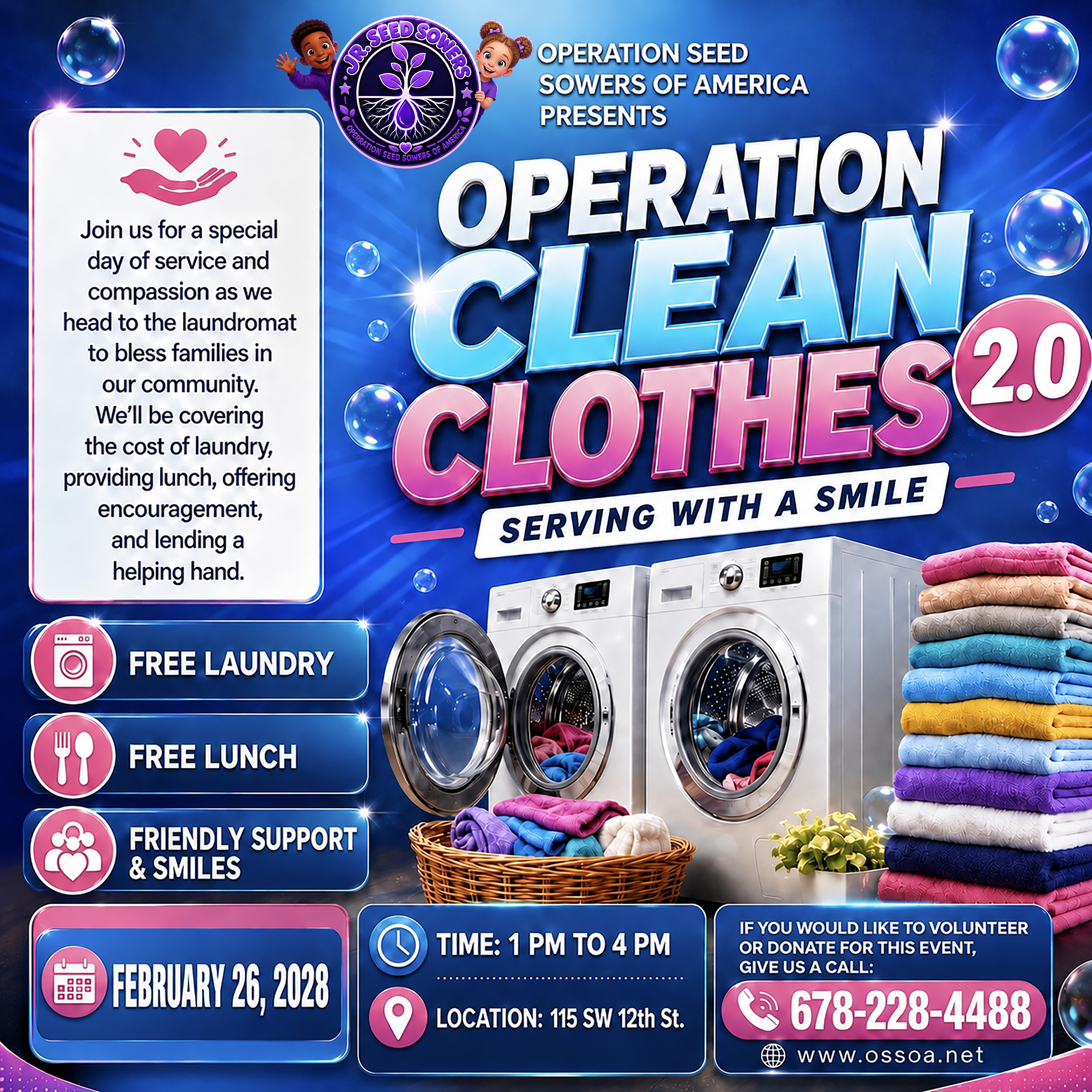 OPERATION CLEAN CLOTHES 2.0 flyer