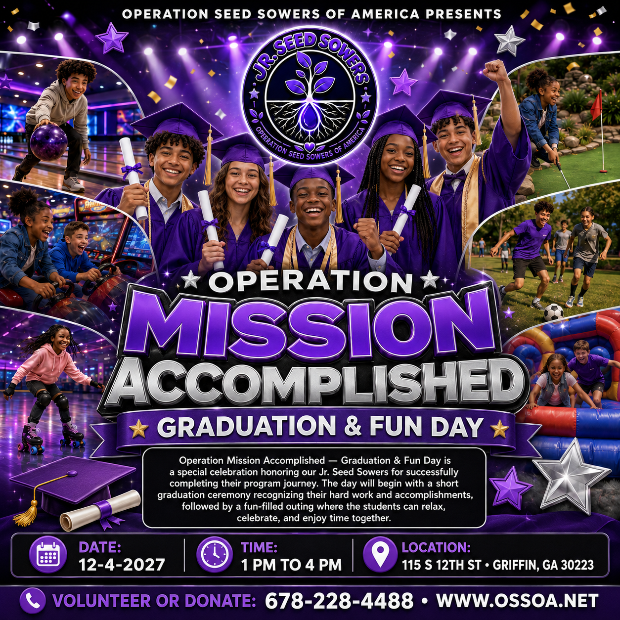 Operation Mission Accomplished - Graduation & Fun Day flyer