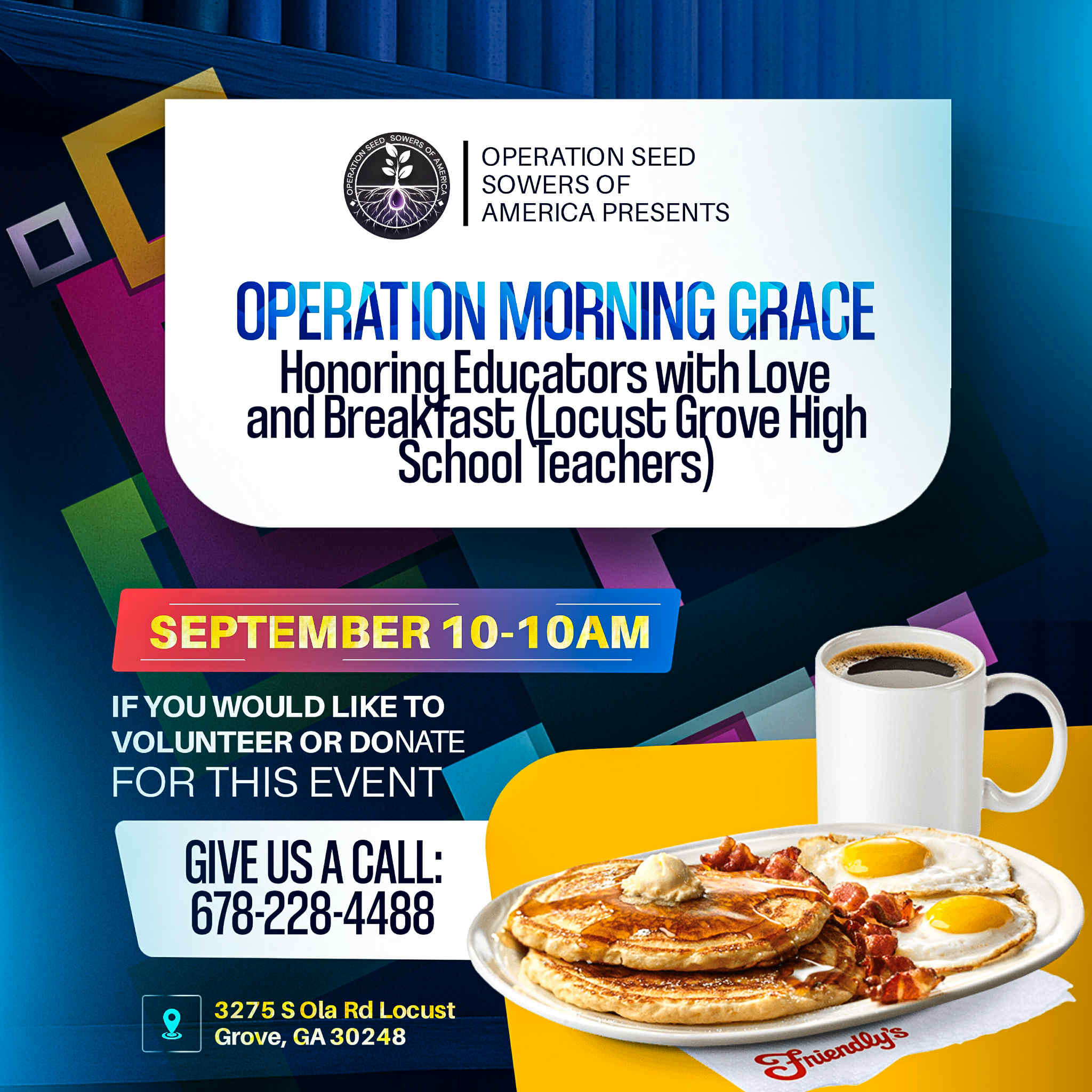 Operation Morning Grace flyer