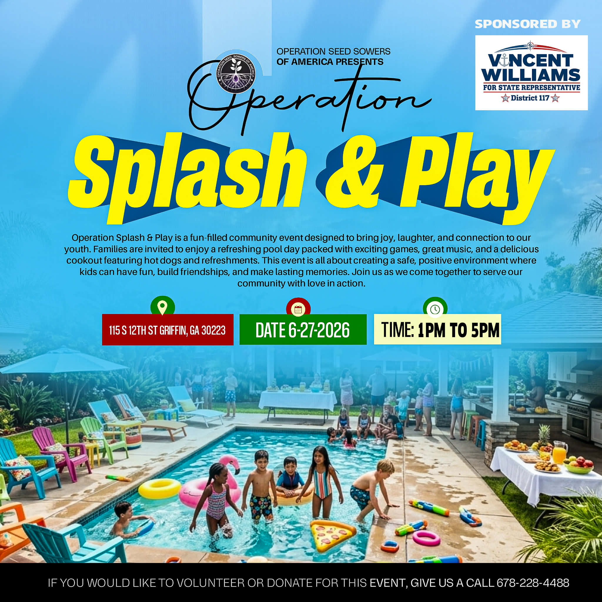 Operation Splash & Play flyer