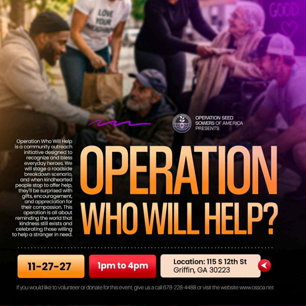 Operation Who Will Help? flyer