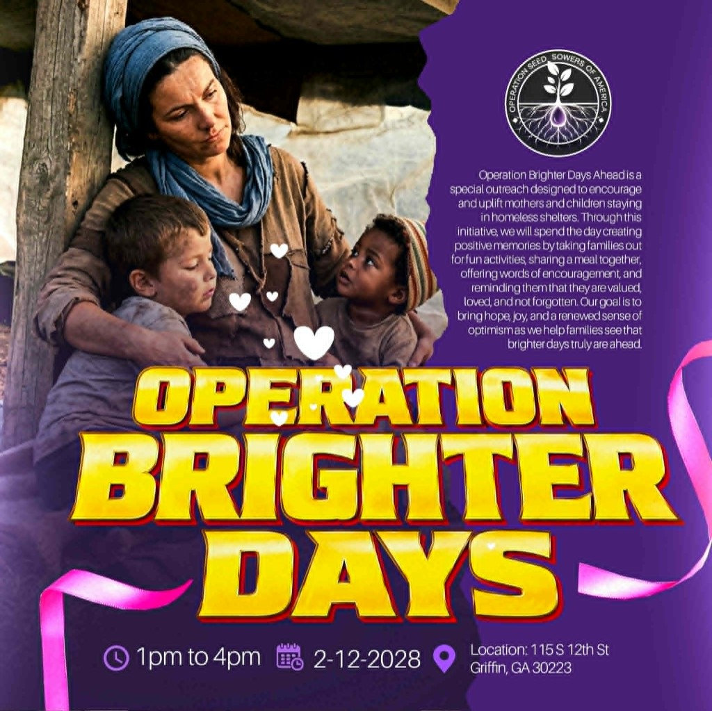Operation Brighter Days flyer