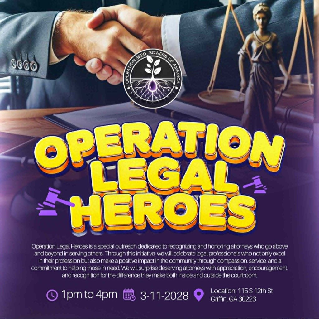 Operation Legal Heroes flyer