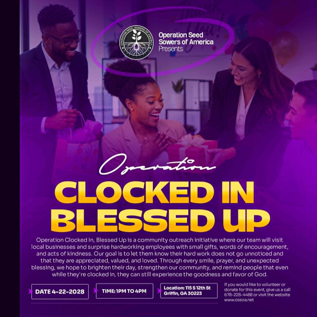 Operation Clocked In Blessed Up flyer